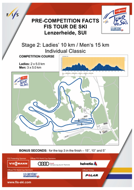 Pre-Competition Facts Lenzerheide Individual Classic