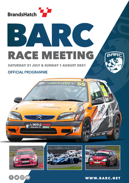 Race Meeting SATURDAY 31 JULY & SUNDAY 1 AUGUST 2021