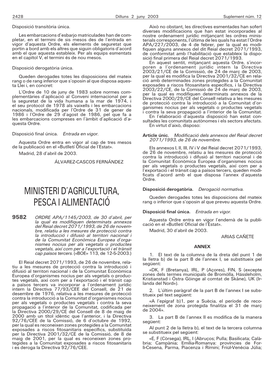 BOE 012 De 02/06/2003 Sec 1 Pag 2428 A. 2430