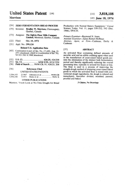 United States Patent (19) [11] 3,818, 108 Morrison (45) June 18, 1974