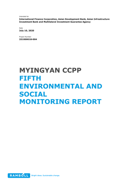 Myingyan Ccpp Fifth Environmental and Social Monitoring Report