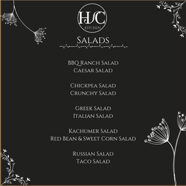 Catering Menu