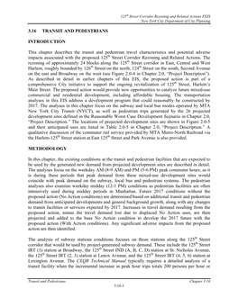 3.16 Transit and Pedestrians (FEIS)