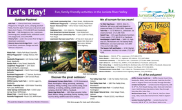 Let's Play! Fun, Family-Friendly Activities in the Juniata River Valley