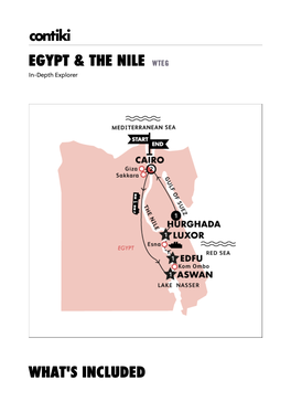 Egypt & the Nile What's Included