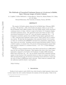 The Multitude of Unresolved Continuum Sources at 1.6 Microns