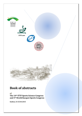 Book of Abstracts of the 14Th ITTF Sports Science Congress and 5Th World Racquet Sports Congress