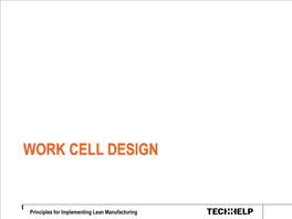 Work Cell Design