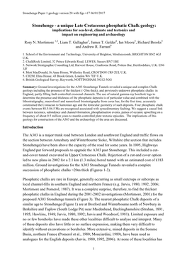 Stonehenge Paper 1 Geology Version 20 with Figs V17 06/01/2017