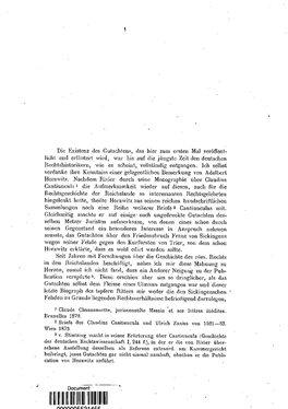 Franz Von Sickingens Fehde Gegen Trier Und Ein Gutachten Claudius