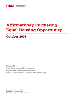 Affirmatively Furthering Equal Housing Opportunity
