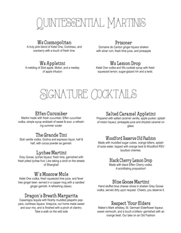 Signature Cocktails