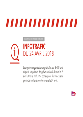 CP Infotrafic 24 Avril 2018