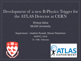 Development of a New B-Physics Trigger for the ATLAS Detector at CERN