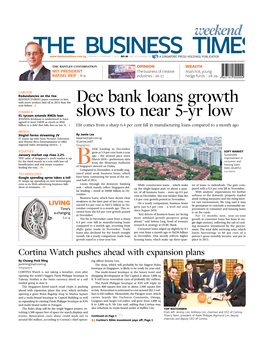Dec Bank Loans Growth Slows to Near 5-Yr