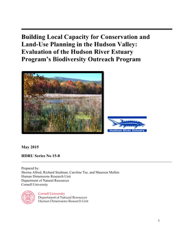 Evaluation of the Hudson River Estuary Program’S Biodiversity Outreach Program