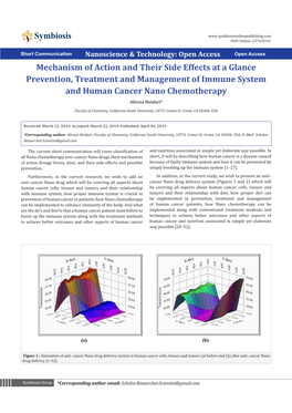 Mechanism of Action and Their Side Effects at a Glance Prevention, Treatment and Management of Immune System and Human Cancer Nano Chemotherapy Alireza Heidari*