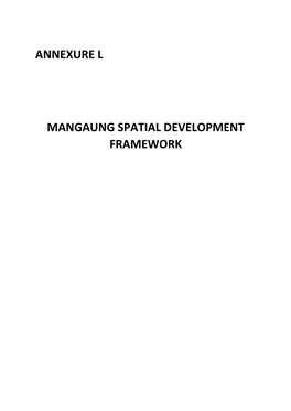 Annexure L Mangaung Spatial Development Framework