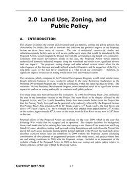 Land Use, Zoning and Public Policy Relative to Future Conditions in That Year Without the Proposed Action