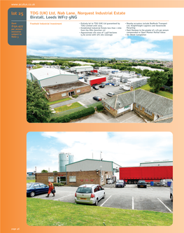 Lot 25 TDG (UK) Ltd, Nab Lane, Norquest Industrial Estate Birstall, Leeds WF17 9NG