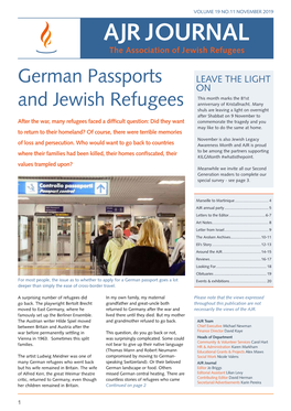 JOURNAL the Association of Jewish Refugees