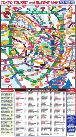 TOKYO TOURIST and SUBWAY MAP TOKYO POCKET GUIDE