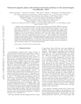 Frustrated Magnetic Planes with Intricate Interaction Pathways in the Mineral Langite Cu $ 4 $(OH) $ 6 $ SO $ 4\Cdot 2$ H $ 2