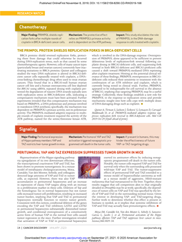 The PRIMPOL Protein Shields Replication Forks in BRCA