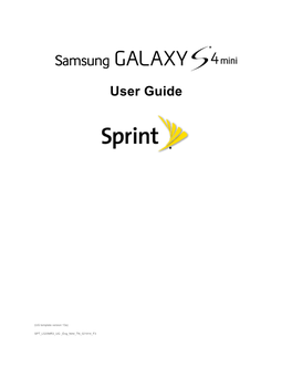 Samsung GALAXY S4 Mini User Guide