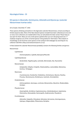 Mycological Notes - 33