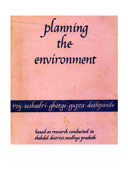 Planning the Environment