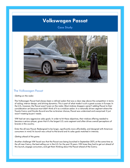 Volkswagen Passat Case Study