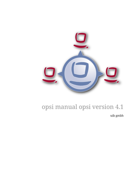 Opsi Manual Opsi Version 4.1