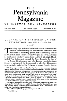 Pennsylvania Magazine of HISTORY and BIOGRAPHY