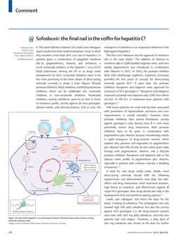 Sofosbuvir: the ﬁ Nal Nail in the Coﬃ N for Hepatitis C?