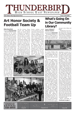 Art Honor Society & Football Team Up