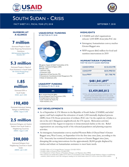 South Sudan Crisis Fact Sheet