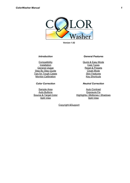 Colorwasher Manual 1