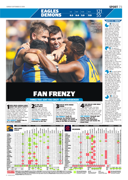 FAN FRENZY Q4 with the Result Beyond Doubt Both Sides THINGS THAT SENT YOU CRAZY - SAM LANDSBERGER Were Basically Just Playing out Time