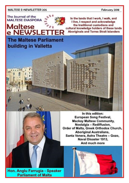 MALTESE E-NEWSLETTER 205 February 2018 1