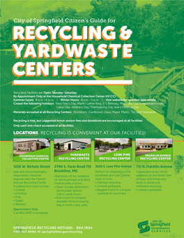 Recycling & Yardwaste Centers