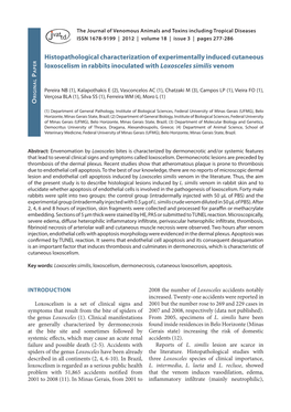 Histopathological Characterization of Experimentally Induced Cutaneous Er