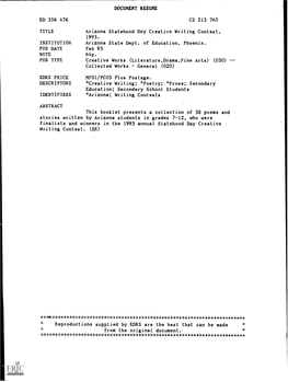 ***Vc******************************************************************* Reproductions Supplied by EDRS Are the Best That Can Be Made from the Original Document