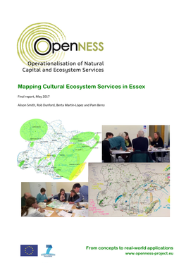 Openness, Mapping Cultural Ecosystem Services in Essex, May