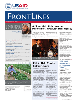 Frontlines Editor Ben Barber to Discuss His Plans for the Future and the USAID-Peace Corps Relationship