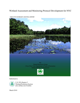 Wetland Assessment and Monitoring Protocol Development for NYC