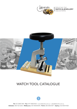 Watch Tool Catalogue