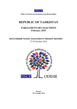 Republic of Tajikistan Parliamentary