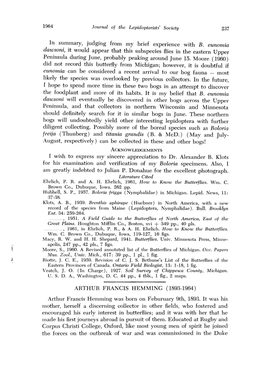 ARTHUR FRANCIS HEMMING (1893-1964) Arthur Francis Hemming Was Born on Feburuary 9Th, 1893