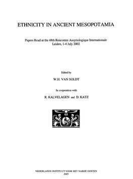 Ethnicity in Ancient Mesopotamia